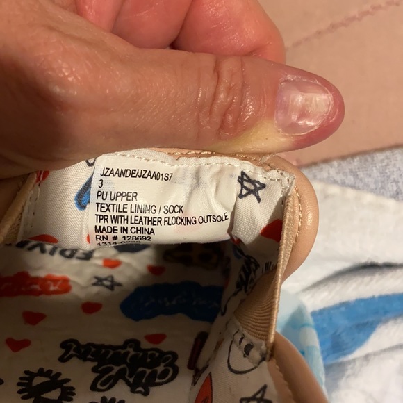 Rose colored vans style quilted shoes. - Picture 3 of 4